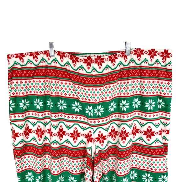 JAMMIES FOR YOUR FAMILIES Women's CHRISTMAS PAJAMA Pants Red Green White 3X - Picture 2 of 3